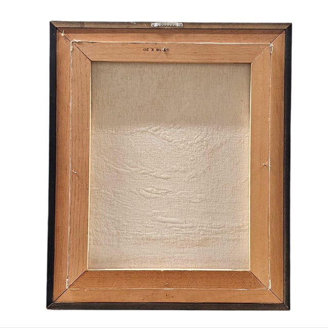 Original 1970s California Seascape Oil Painting – Signed Coastal Ocean View in Period Frame For Sale In San Francisco - Image 6 of 7