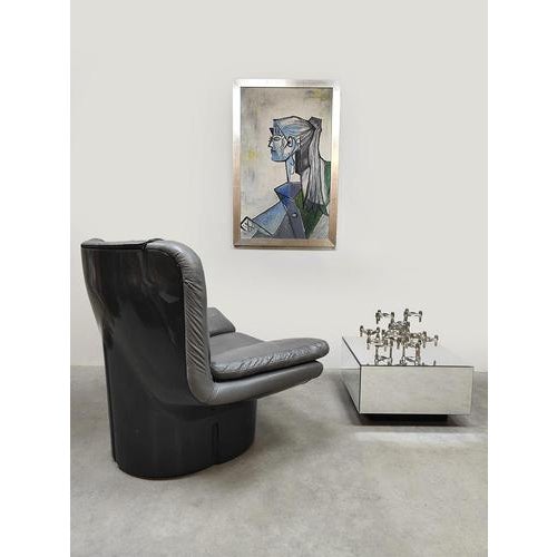 Dare to be different with this unique Italian vintage Space Age lounge chair. Model: Il Poltrone 175 series. Designed for...