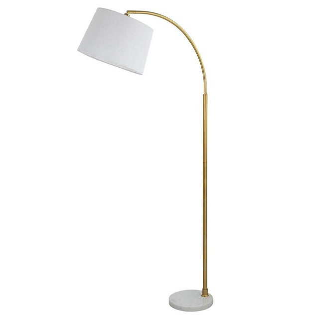 Stone Curved Floor Lamp For Sale - Image 7 of 8