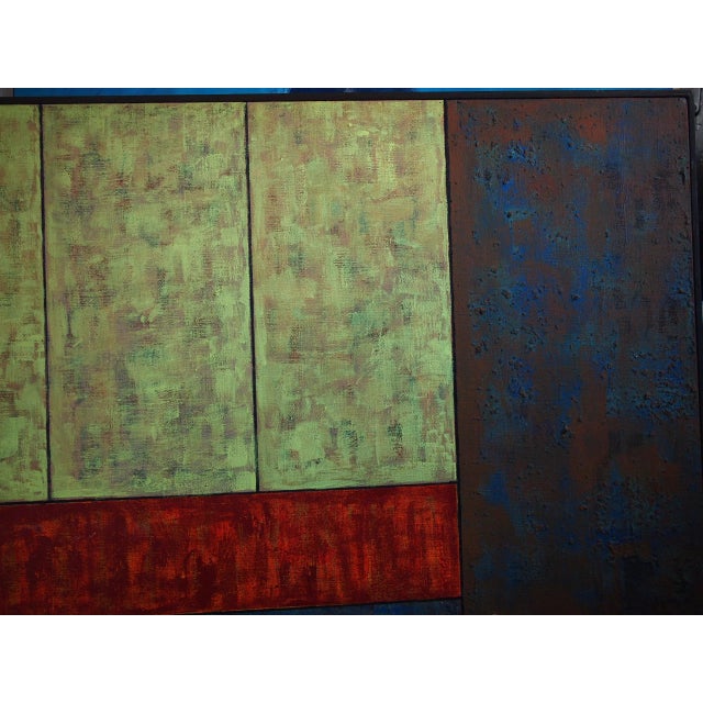 1970s Original Richard Dick Elliott 1975 Abstract Painting For Sale - Image 5 of 11