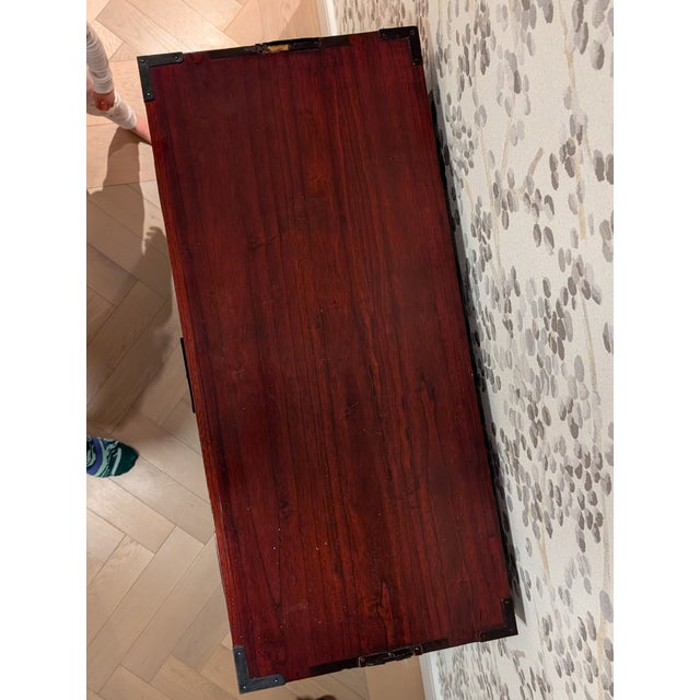 A stunning and authentic vintage Japanese Isho-Dansu (clothing chest) from the late Meiji to Taisho era (c. 1890s–1920s)....