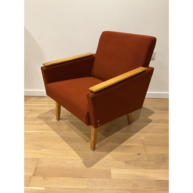 Wood Lounge Armchair attributed to Tatra, 1970s For Sale - Image 7 of 14