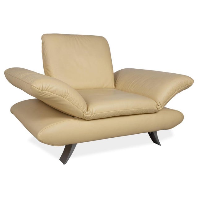 Rossini Armchair in Yellow Leather from Koinor For Sale - Image 15 of 15