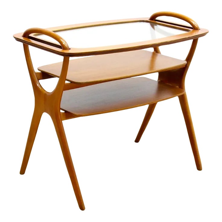 ★★お取り置きページ★ USA VINTAGE 40s 50s 1950s Mid Century Side Table Serving Tray by Hans Olsen | Chairish