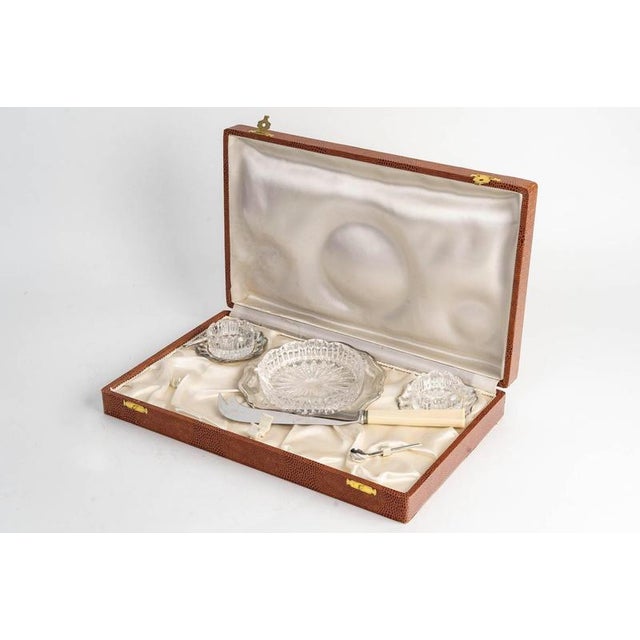 Salt and Pepper Set and Butter Dish, Set of 3 For Sale - Image 3 of 6