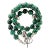Malachite With Sterling Silver Accents Necklace For Sale