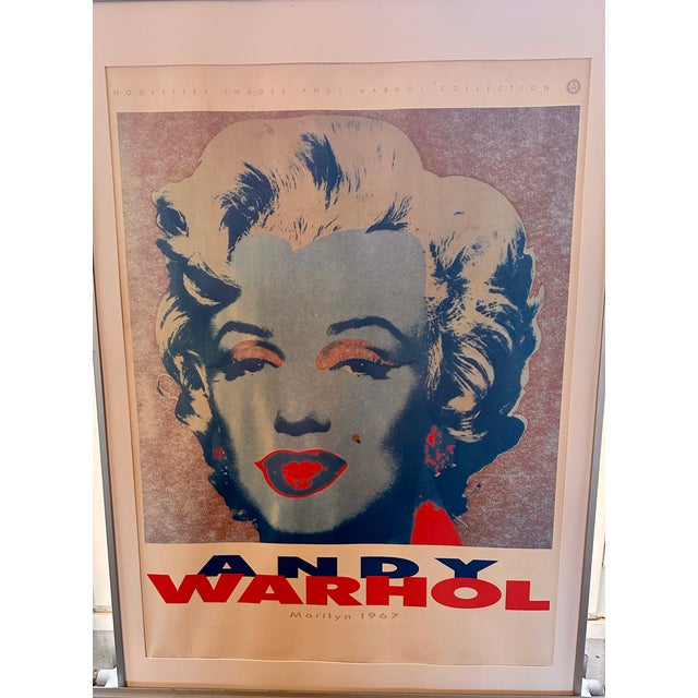 Andy Warhol's 1967 "Marilyn Monroe" lithograph printed by Nouvelles Images in 1989. Frame: 84 x 70 cm. High quality print...