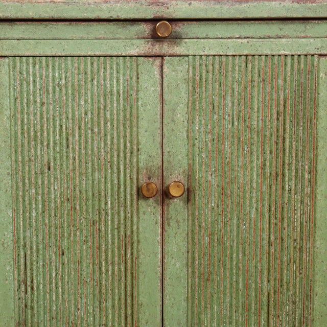 Wood Swedish Painted Bedside Cabinet, 1890s For Sale - Image 7 of 12