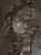 Black Patinated Metal Bas-Reliefs on Wooden Display Stand, 1800s, Set of 2 For Sale - Image 8 of 11
