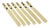 Vintage Japanese Oriental Chopsticks in Custom Silk Gold Sleeves - 6 Pc Set For Sale