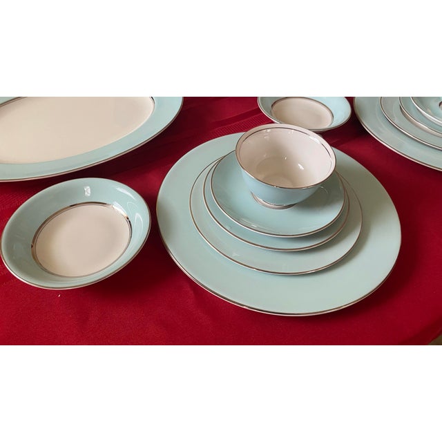 1960s Mid-Century Modern Nancy Prentiss Skyridge Fine China Dinnerware Set - 60 Pieces W/ Provenance For Sale - Image 4 of 12