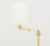 Metal Modern Polished Brass Adjustable Floor Lamps, Pair For Sale - Image 7 of 8