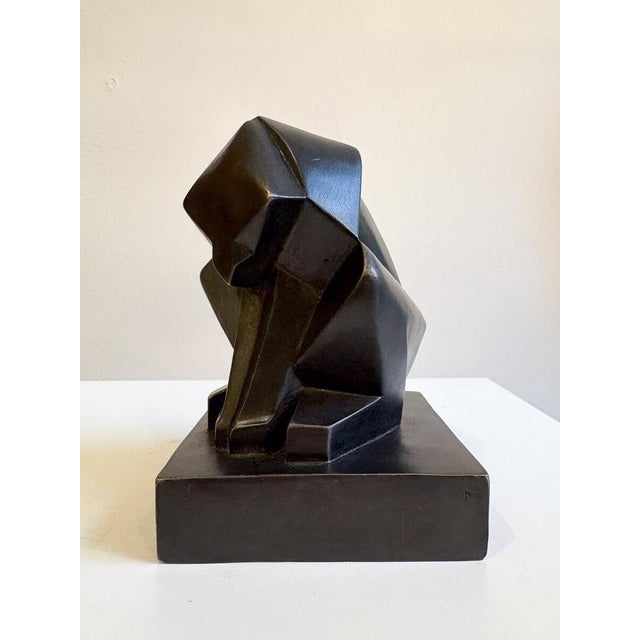Cubist Sculpture Monkey by Jöel Martel, 1935 For Sale - Image 4 of 7