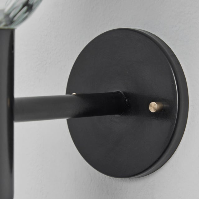 1960s Gino Sarfatti Metal and Seguso Glass Sconce for Arteluce For Sale - Image 10 of 10