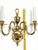 Vintage Plated Brass Double Light Wall Candelabra Sconce - a Pair For Sale - Image 4 of 6