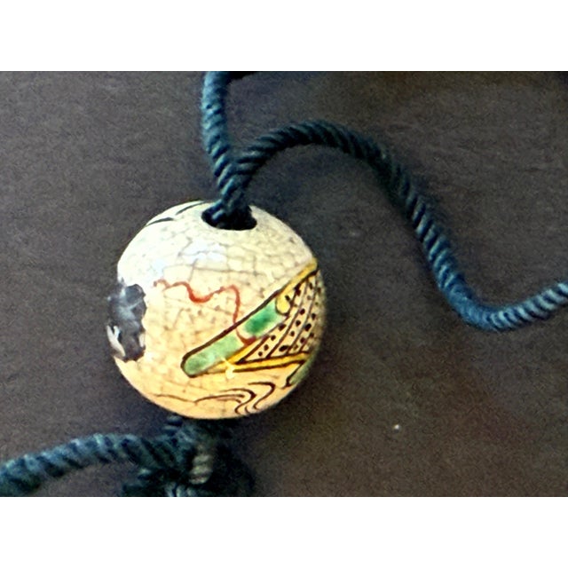 Rare Japanese Ceramic Glazed Inro with Ojime Ogata Kenzan Edo Period For Sale - Image 9 of 15