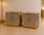 Italian Mid-Century Modern style Pair of Taupe Glass and Polished Brass Nightstands by Justfurnituress, 2026 Designed and...
