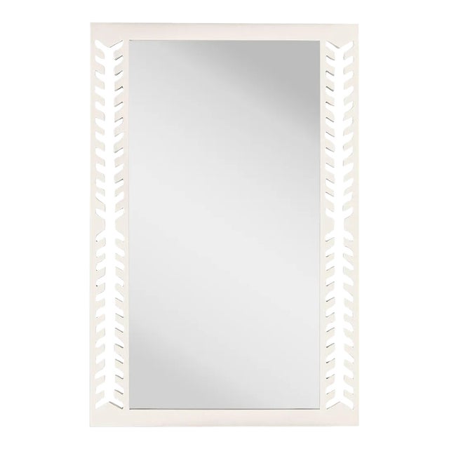 Fleur Home Audubon Spruce Rectangle Mirror in White Dove, 24x36 For Sale