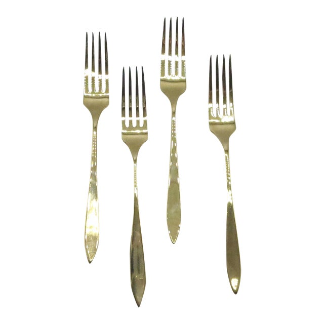 Vintage 1950s Dirilyte Flatware Regal Pattern Dinner Forks Set of 4 Chairish
