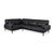 Modern Plura Leather Corner Sofa in Black from Rolf Benz For Sale - Image 3 of 18