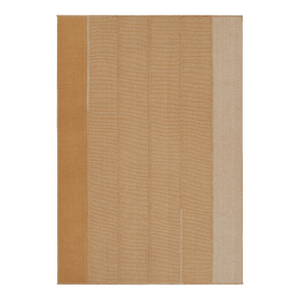 Rug & Kilim’s Contemporary Kilim in Orange and Beige Textural Stripes