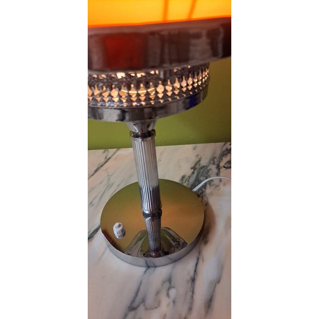 Vintage Table Lamp with Opaline Glass, 1960s For Sale - Image 6 of 8