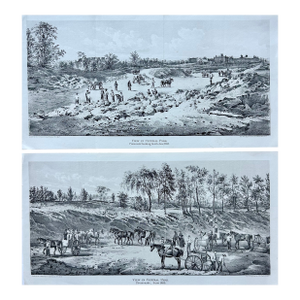 Central Park Engravings - Rare, Set of Two Historical Prints, Valentine's 1859