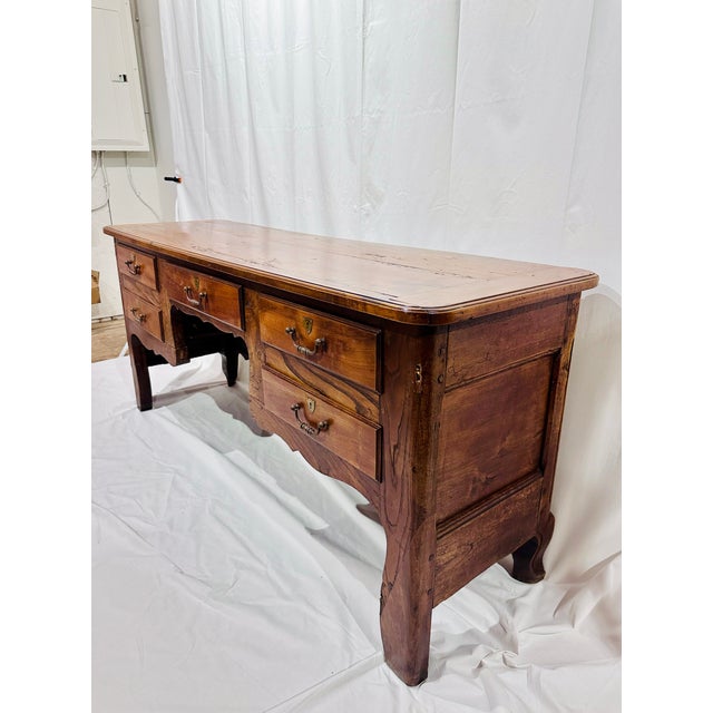 Mid 18th Century French 18th Century Antique Walnut Desk / Console Table For Sale - Image 5 of 12