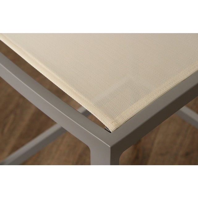 Janus Et Cie 'Koko II' Set of Four Aluminum And Mesh Barstools For Sale - Image 9 of 12