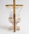 Early 20th Century Vintage Cut Crystal Urn Vase With Gold Rim Trim, Footed Pedestal Base For Sale - Image 5 of 7
