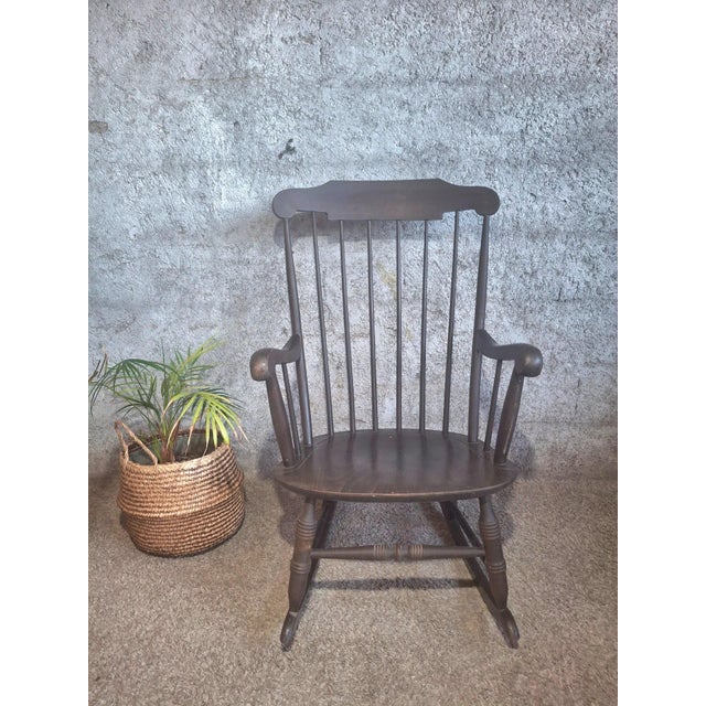 Windsor Rocking Chair from Stol Kamnik, 1960s For Sale - Image 11 of 11