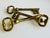 Set of 3 oversized brass key bottle openers. Two are possibly commemorative keys to the cities of Oshkosh, Wisconsin and...