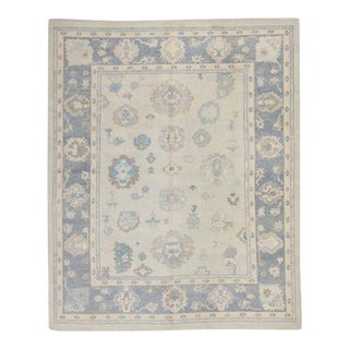 Oriental Hand Knotted Rug Turkish Oushak 8'3" x 10'6" For Sale