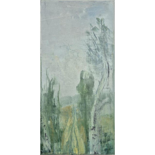 Contemporary Monika Rossa, Vertical Landscape, 2025, Oil on Canvas For Sale - Image 3 of 3