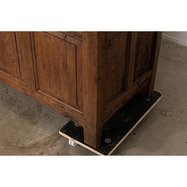 18th Century English Stripped Oak Livery Cupboard, 1780 For Sale - Image 16 of 18