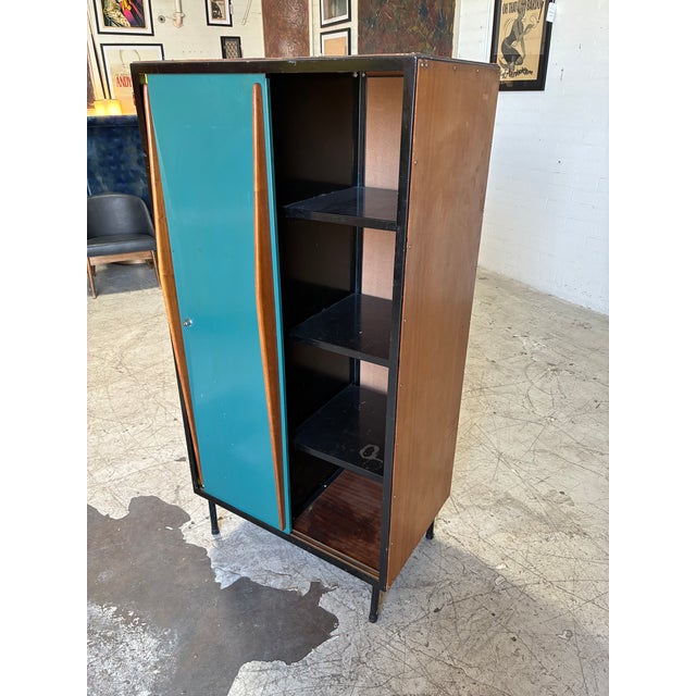 Tubax MCM Two Tone Armoire Cabinet by Willy Van Der Meeran for Tubax For Sale - Image 4 of 9