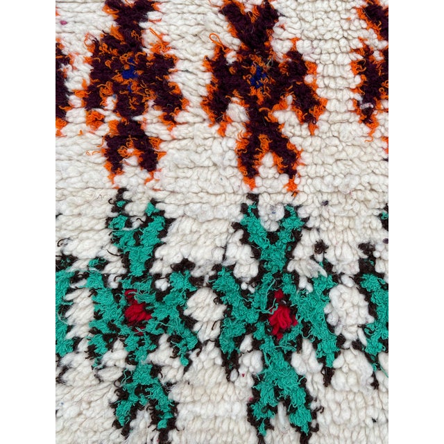 2010s Berber Moroccan Azilal Wool Rug With Colors For Sale - Image 5 of 7