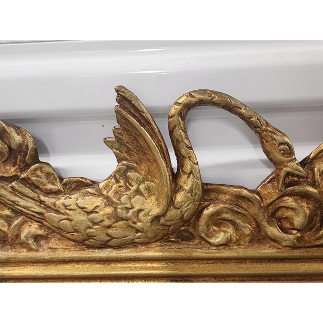 Antique Late 19th Century Empire Style Gilded Mirror From the Waldorf Astoria Hotel Nyc For Sale - Image 11 of 18