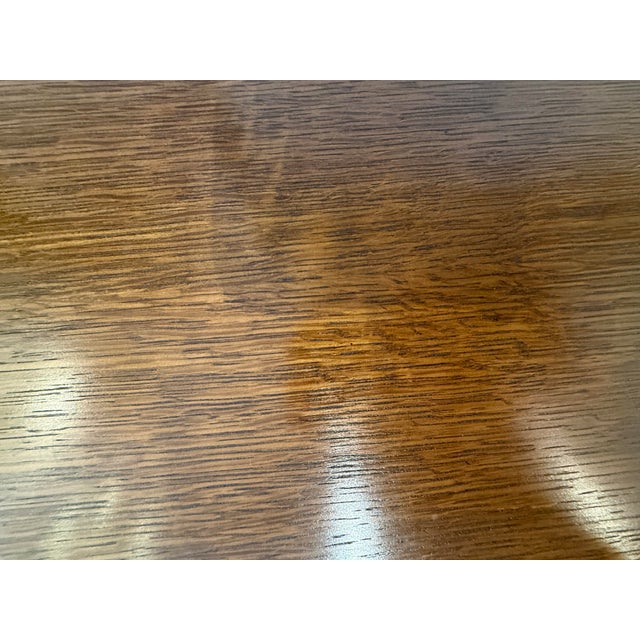 Wood Arts & Crafts Mission Style Double Bookshelf For Sale - Image 7 of 12