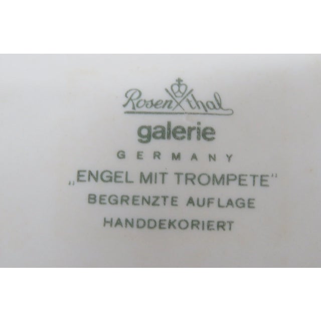 Rosenthal Rosenthal Germany Studiolinie Engel Mit Trompete Plate in Box For Sale - Image 4 of 13