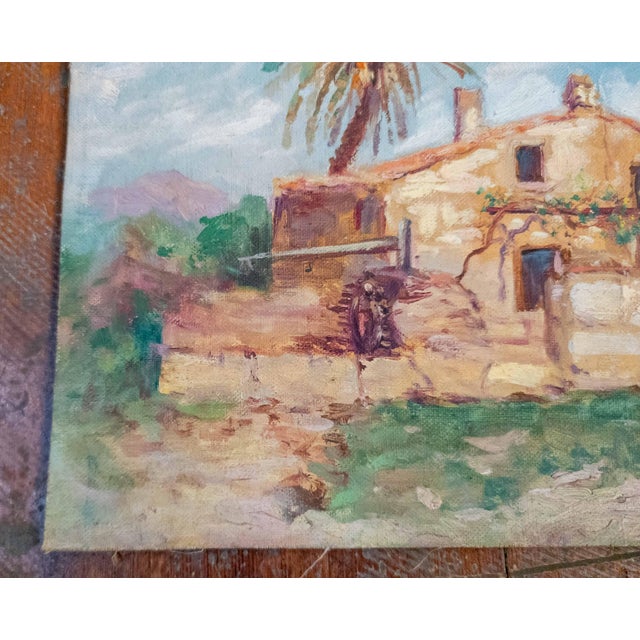 20th Century American Impressionist Oil Painting of a House by w.h. Partridge For Sale In New York - Image 6 of 10