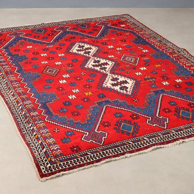 Middle Eastern Afshar Rug For Sale - Image 9 of 9