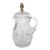 French Cut Crystal / Brass Finial Water Pitcher For Sale