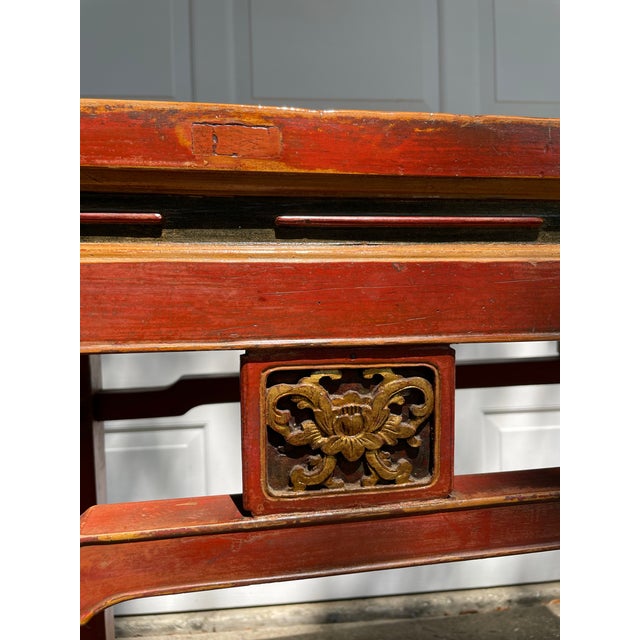 Mid 19th Century Chinese Antique Console Table For Sale - Image 4 of 6
