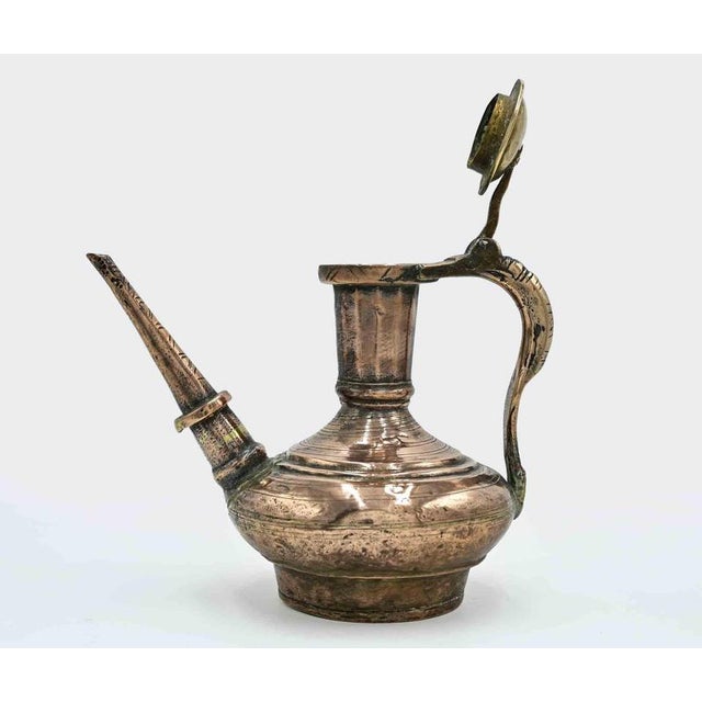 Antique Islamic Copper Jug, Italy For Sale - Image 4 of 6