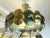 Brass Contemporary Water Lily Chandelier Brass and Murano Glass , Italy For Sale - Image 8 of 12