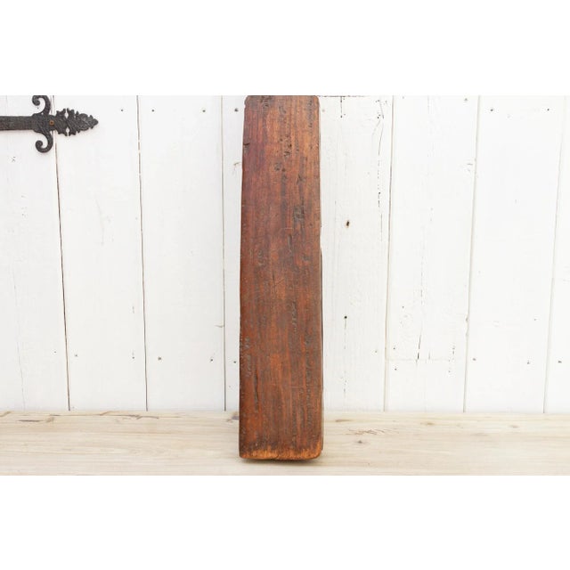19th Century Antique Thailand Loom Paddle Post For Sale - Image 5 of 10