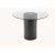 Round Mano dining table by Domkapa Dimensions: W 140 x D 140 x H 75 cm. Materials: Black lacquered matte, natural leather...