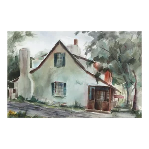 1960s "Flea Market P2.46" Watercolor Painting by Eve Nethercott