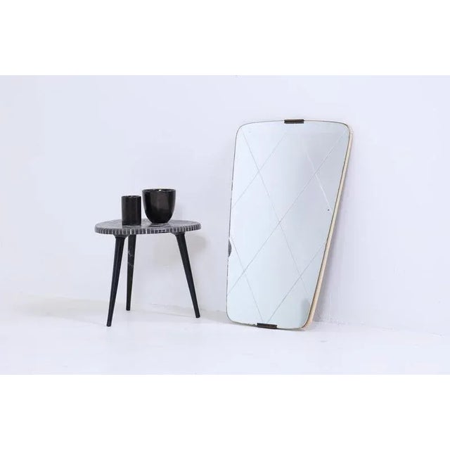 Brown Mid-Century Wooden Wall Mirror, 1960s For Sale - Image 8 of 8